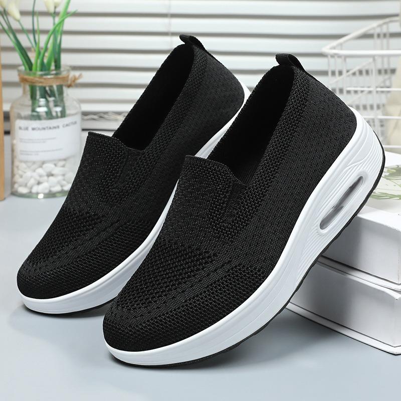 Women Vulcanized Shoes Spring New Fashion Women Slip On Rocking Shoes Thick Soled Air Cushion Casual Shoes for Women