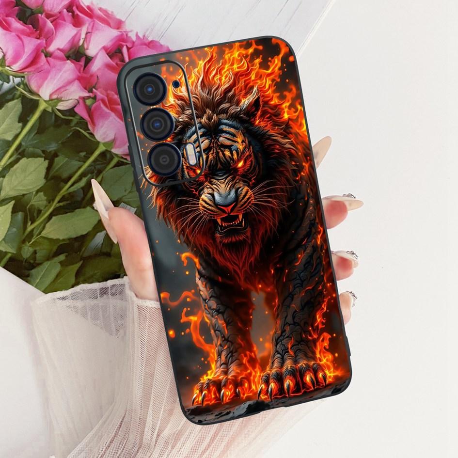 Für Motorola Edge 2021 Hülle XT2141-1 Stoßfeste Abdeckung Coole Cartoon-Drachen Weiche Silikonhülle Für Moto Edge 2021 Handyhüllen Capa