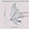 40pcs Transparent Crystal Butterfly Flower Wrapping Paper Bouquet Packaging Material