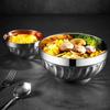 Anti Scalding Stainless Steel Bowl Fell -resistant Canteen Bowl Ramen Bowl Soup Bowl  Children