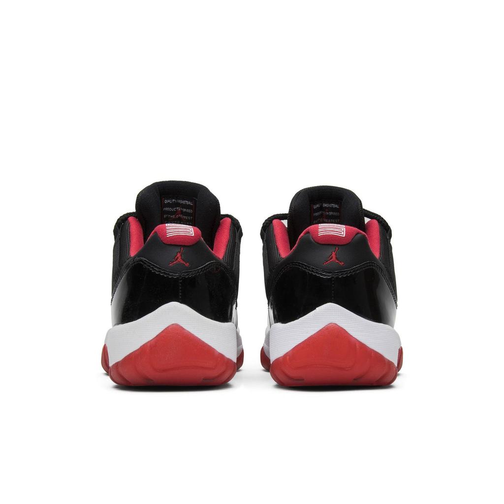 Air Jordan 11 Retro Low 'Bred' 2015 (Unisex) black / true red-white Vintage Basketball Shoes 528895 012