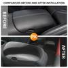 Car Center Console Armrest Box Panel Cover for Ford Mustang 2015-2026 LHD Lid Trim Central Carbon Fiber Interior Accessories