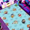 Cartoon comics Print Rug, Washable Floor Carpet, For Entryway Dorm Laundry Room Office Study, Home Decor Birthday Christmas Gift