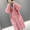 Mink Coat Women's Medium Long Autumn and Winter Foreign Style Cardigan Korean Version Loose Cardigan Coat