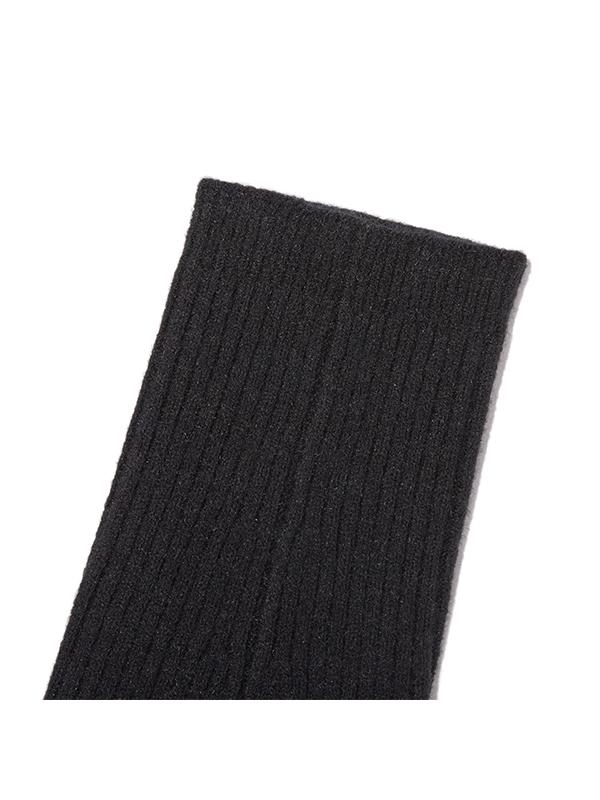 KIRSH Side Slit Detail Leg Warmers [Black]