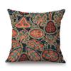 Classic Ethnic Flower Pattern Floral Cotton Linen Sofa Throw Pillow Case Home Decorative Art Cushion Cover