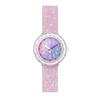 Dětské hodinky Swatch Flik Flak, měkká fialová, noční obloha, quartzové