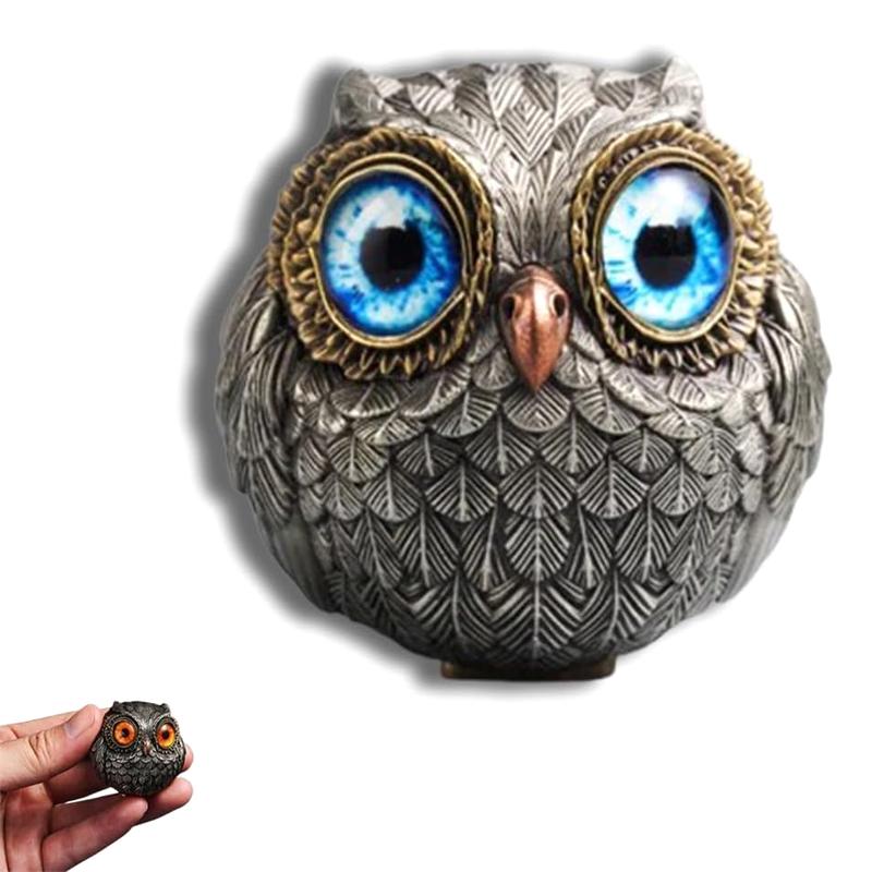 Lucky Owl Guardian Cartoon Statue Ornaments Christmas Ornaments Realistic Animal Statues