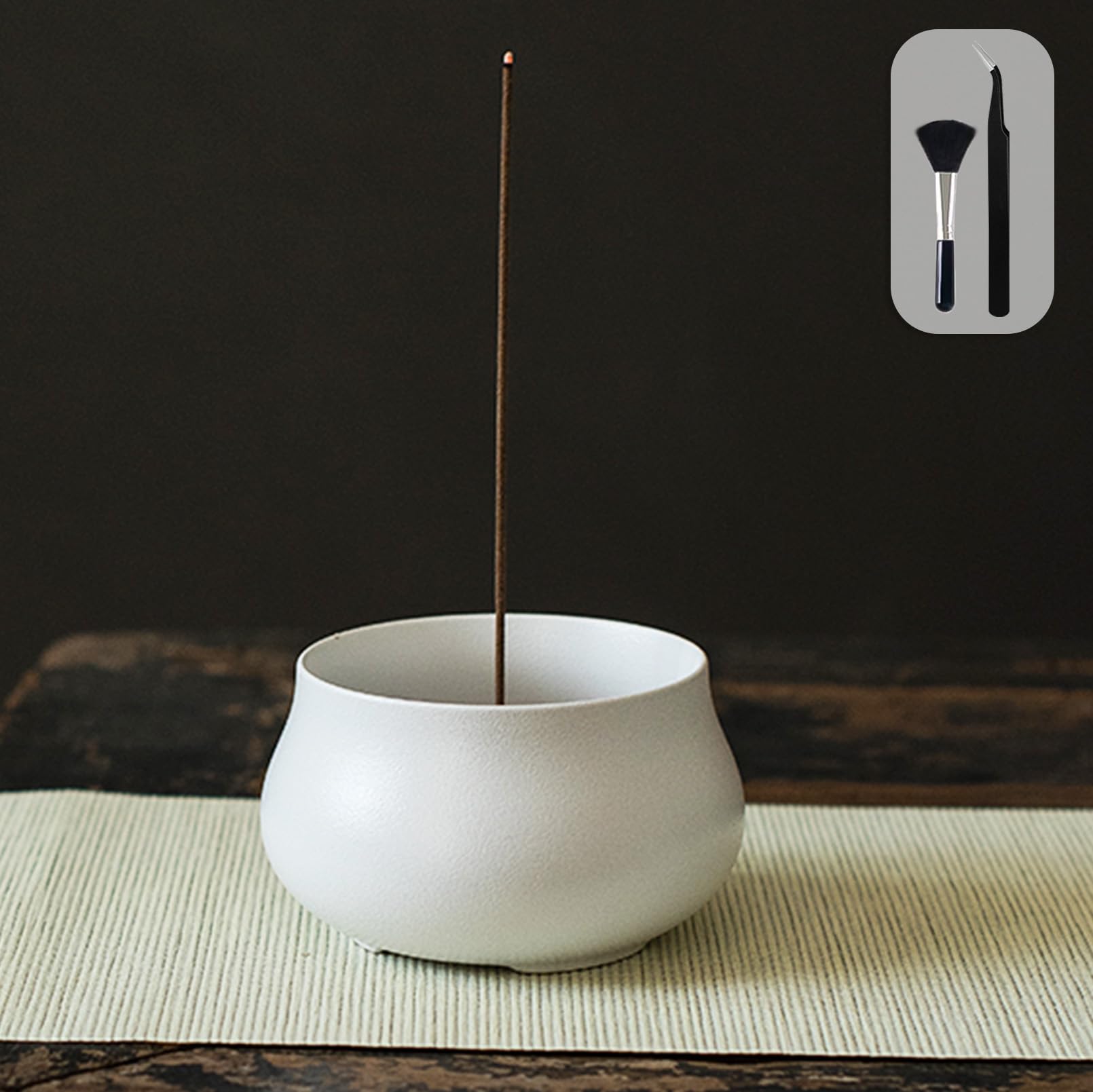 

GOKEI Incense Incense Stylish Aroma Holder for Buddhist Incense Incense Mini Buddhist Simple Incense Calming and Healing Aid for and Relaxation