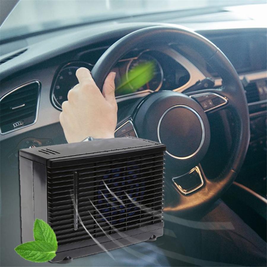 60W 24V Car Truck Summer Cooler Cooling Fan Water Air Conditioner 2 Speed Black