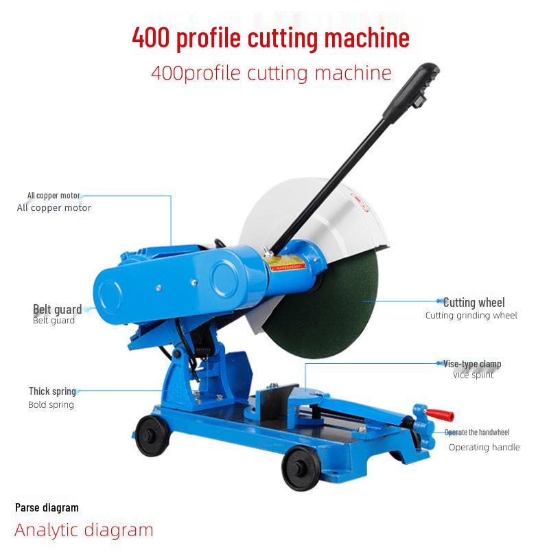 Xiling 400 Industrial Desktop Metal Cutting Machine, 3KW Heavy Duty, 220V/380V.
