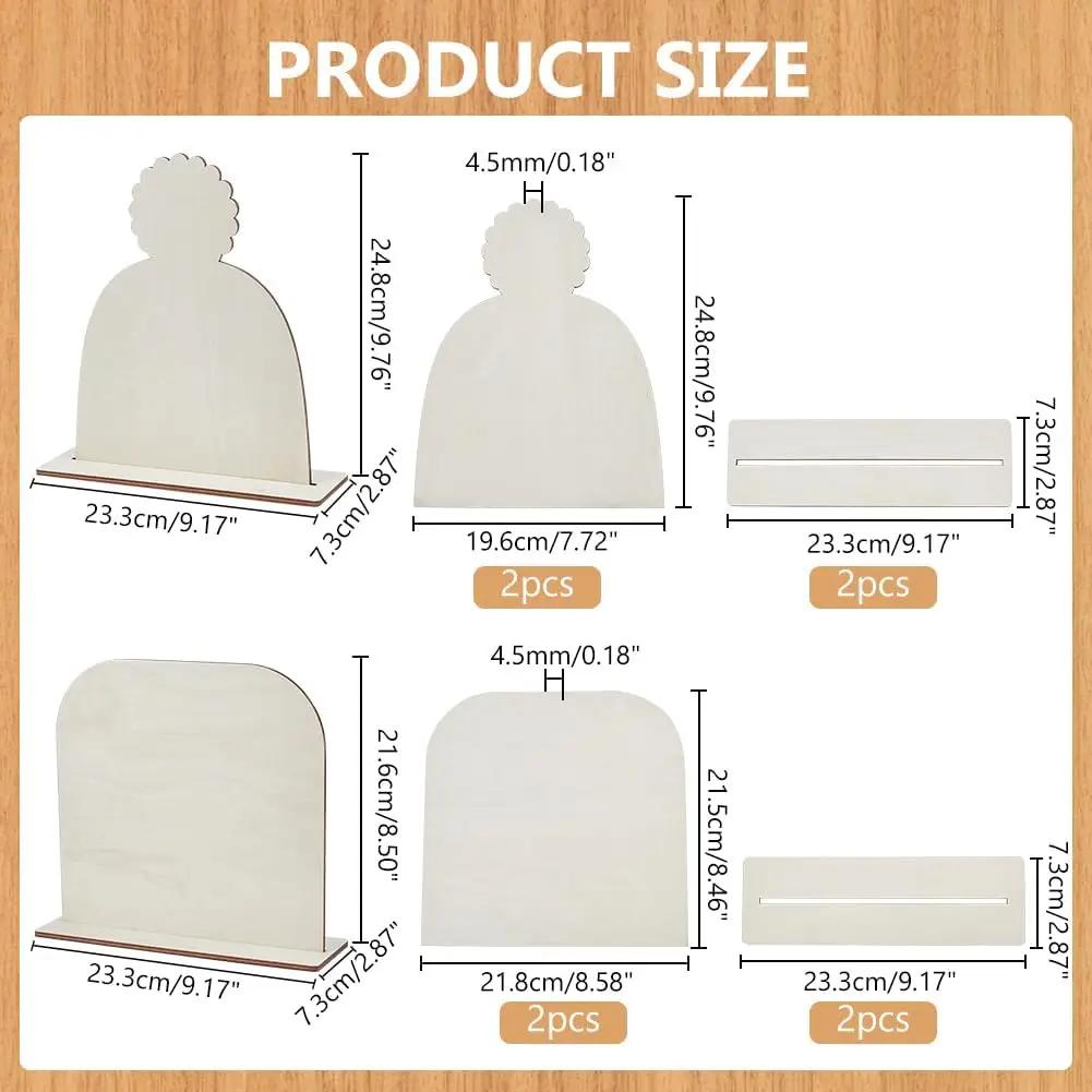 

2026 Новый Хороший Деревянный Стенд для Демонстрации Шляп 2 Стиля Стойки для Шляп Хранение Шапок-Бини Деревянный Держатель Шляпа Повязка на Голову Шкаф Комод Дисплей