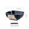 Japanese Lucky Cat Ceramic Salad Bowl
