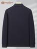 Autumn Business Casual Men's Baseball Collar Jacket for Middle-Aged and Elderly