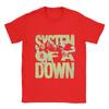 System Of A Down T Shirt Summer  100% Cotton T-Shirts For Men Hippie Casual Tee Shirt Short-Sleeve Y2K Casual Clothes
