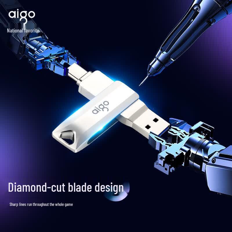 USB-накопитель aigo U351 с двойным интерфейсом USB 3.2