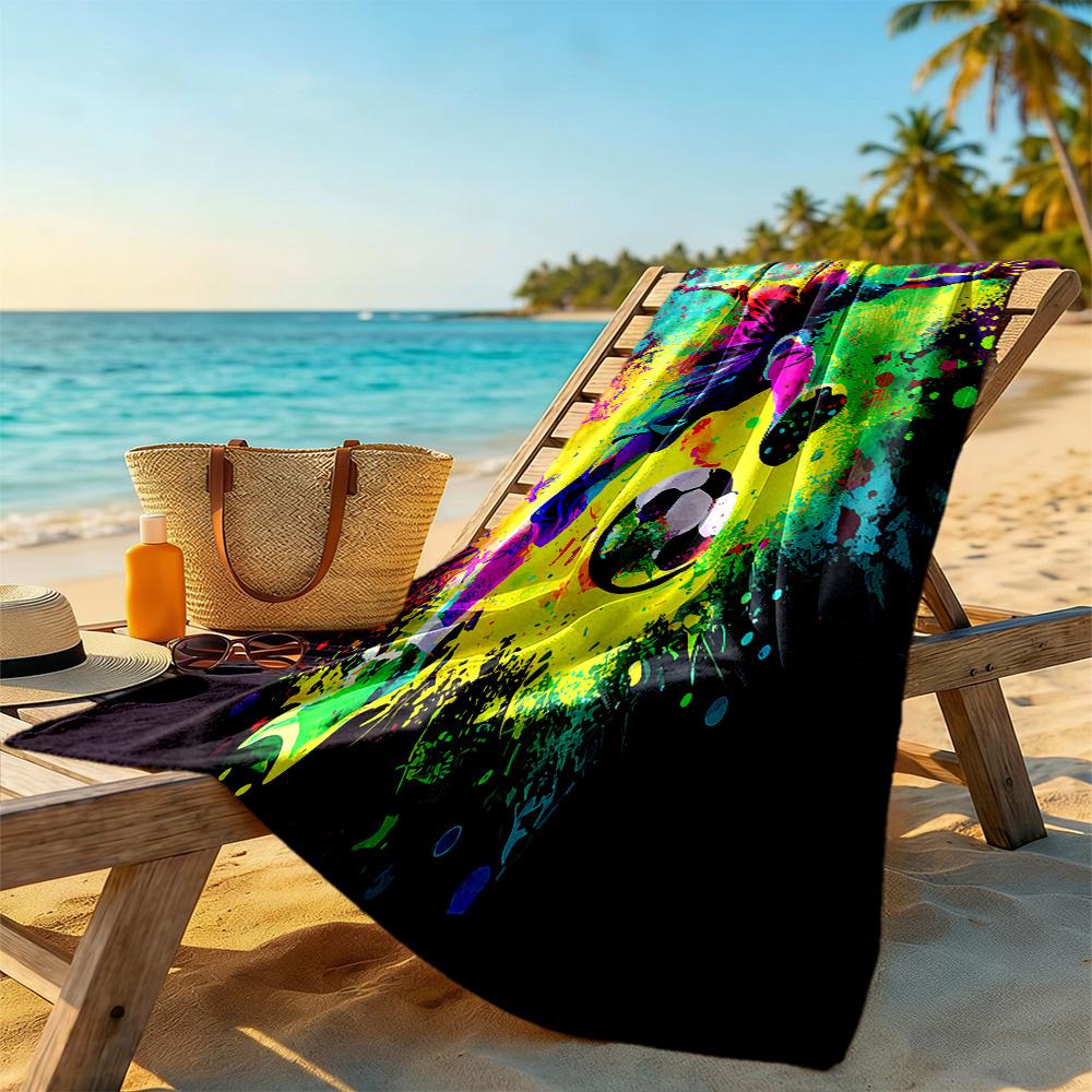 Australian Aboriginal Style Beach Towel Quick-Dry Soft Microfiber Comfortable Lightweight