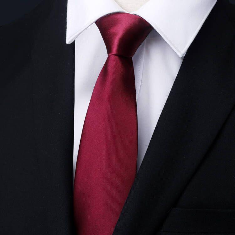 Tie Men'S Business Dress Wedding Groom Red Black Work Korean Zipper No-Beat Tie