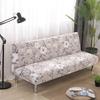 [Stretch Sofa Bed Cover] Spring/Summer Milk Silk Fabric Living Room Armless Folding Sofa Sofa Cover puf grande y esponjoso