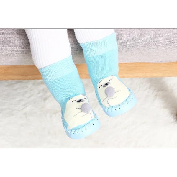 Toddler Indoor Sock Shoes Newborn Baby Socks Winter Thick Terry Cotton Baby Girl Sock with Rubber Soles Infant Animal Funny Sock