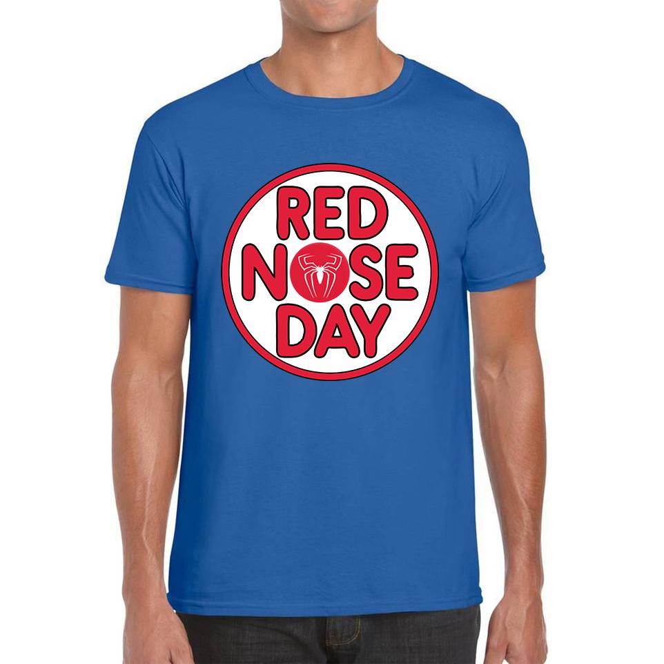 Spider Man Red Nose Day Unisex Mens T Shirt Womens Tops Tees 2XL