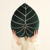 Nordic Style Green Lifelike Leaf Plush Pillow Smile Face Plantain Leaves Love Shape Nap Sleep Cushion Sofa Decor Gift