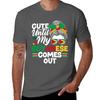 Guyana Guyanese Guyana Flag Cute Until My Guyanese Comes Out Tshirt Plus Size Gym Sports Tshirt