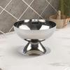 Portable Stainless Steel Ice Cream Bowls for Smoothie and Dessert Serving