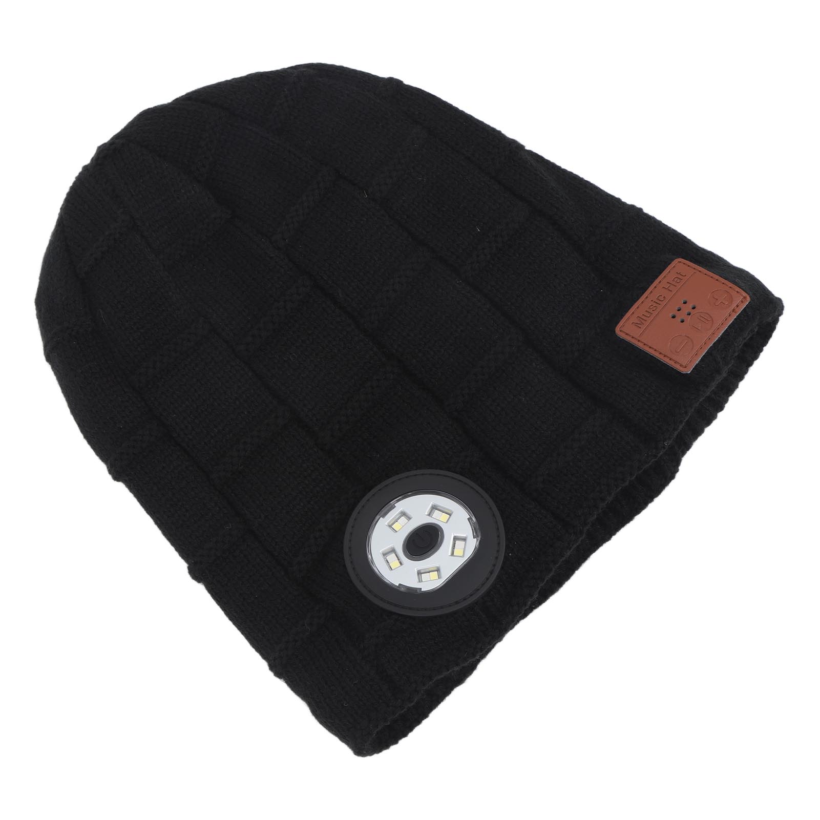 

Шапка Beanie Music Light Hat BT Black USB Зарядка Теплая Подкладка Регулируемая Яркость Музыка