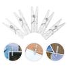 50Pcs Mini Transparent Plastic Clothespins Clear Clips Clothesline Accessory Clamp Fairy Lights Photo Clips Mini Spring Hanging