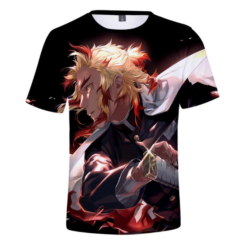 Children's Clothing 3D Digital Color Cartoon Anime Character Print Youth Casual Comfortable Short Sleeved T-shirt