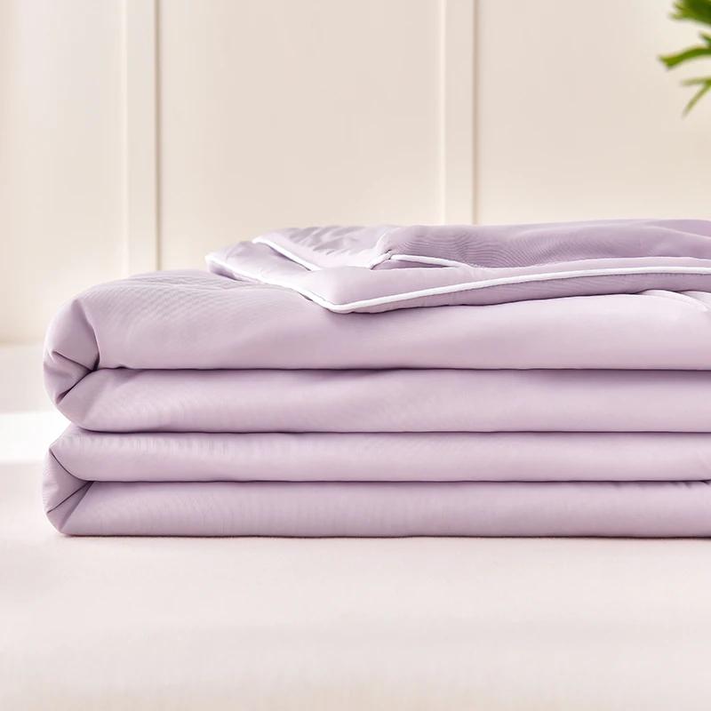 Ice Silk Air Conditioning Quilt Washable Summer Quilts Adult Kids Duvet Home Textiles Luxury Bedding Queen King Size Blanket