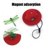Sombrero para mascotas con adorno magnético de libélula para gatos y perros, sombrero ajustable de cosplay para gatos, accesorio para fiestas de fotomatón