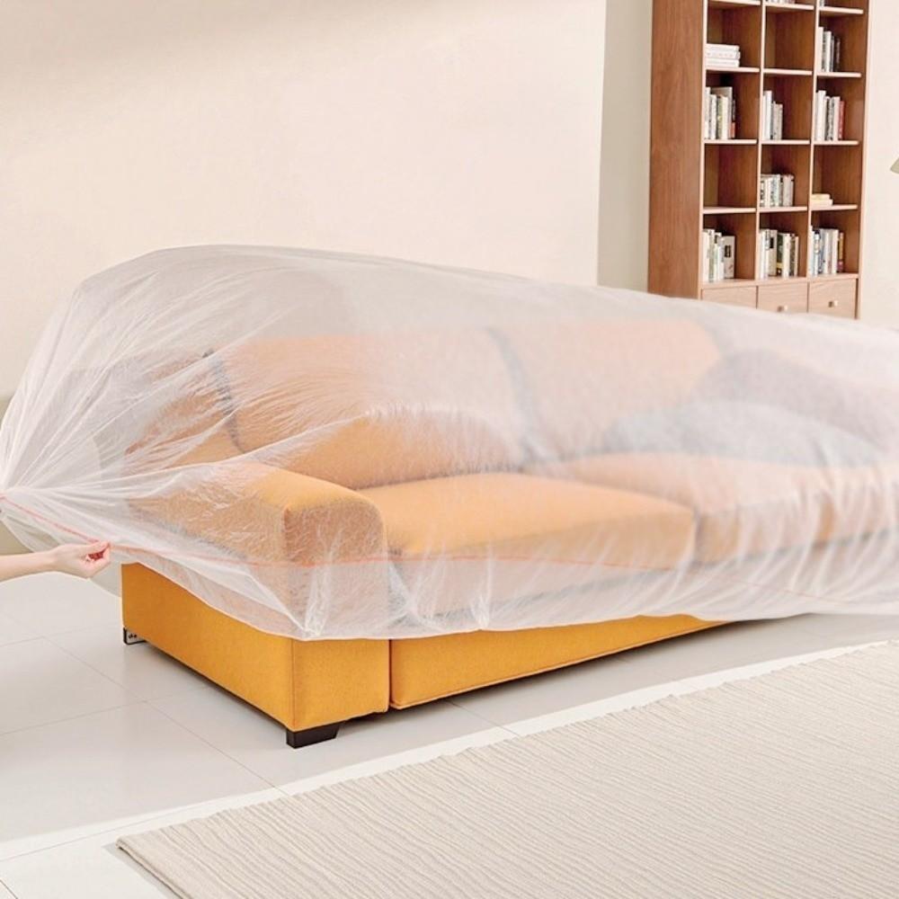 Transparent Disposable Dust Covers Transparent PE Furniture Protection Cover Home Use
