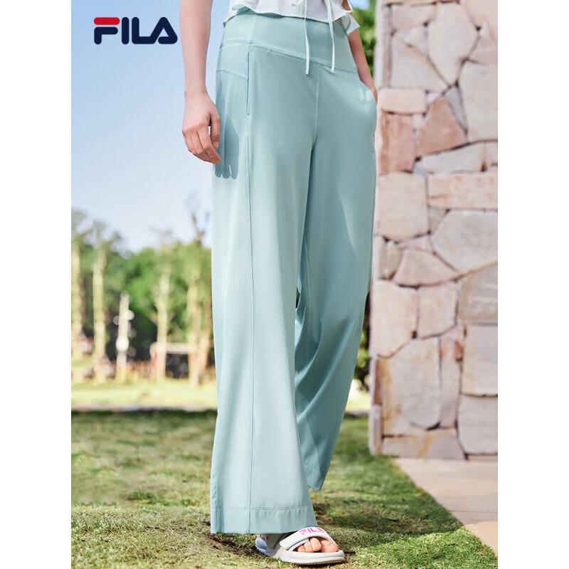 

FILA Women s Summer Flared Knit Wide-Leg Pants S