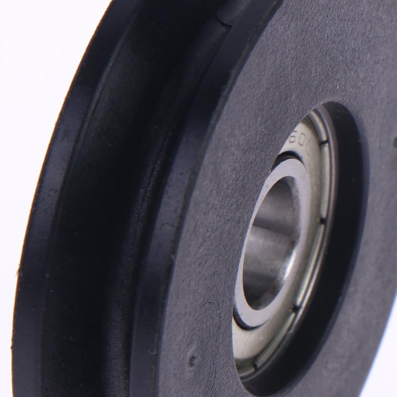 1Pcs U Groove Wire Rope Over Line Pulley Lightweight Durable Nylon Lifting Wheel for Home DIY Hanging Decor Installation