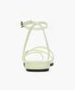 Recur Ecur Cross Detail Ankle Strap Sandals Light Green 1261