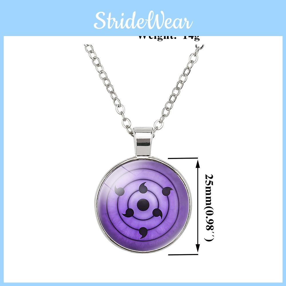 Naruto Time Gem Round Pendant Necklace Simple Unisex Jewelry Ideal Gift
