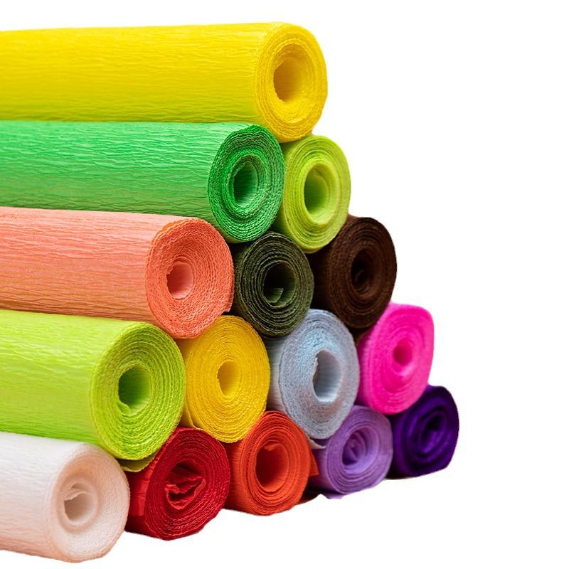 Verdicktes Krepppapier für DIY-Handwerk mit handgefertigten Blumen