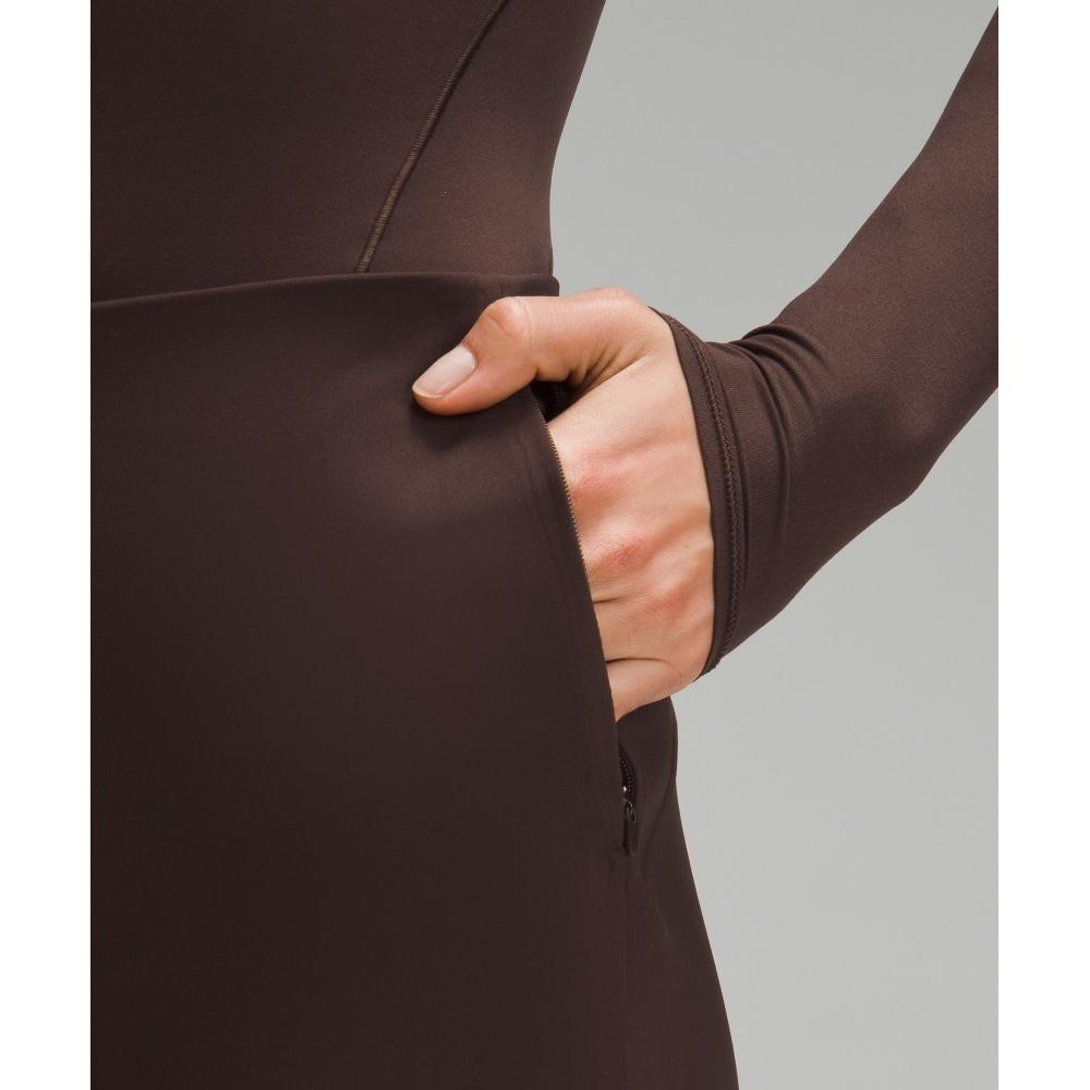 LululemOn Smooth Fit Pull On High Rise Cropped Pant Espresso