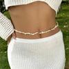 Soft Pottery Sea Star Waist Chain Acrylic Bohemian Body Chain Rice Beads Belly Chain  Festival