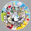 50pcs Trendy Japanese Graffiti Stickers: Cool Waterproof Decor for Phone Cases & Suitcases
