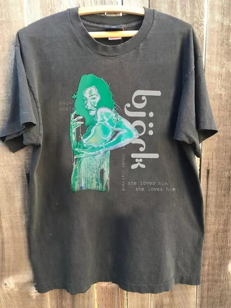 Bjork Vespertine Charcoal Short Sleeve Unisex Tshirt For Men Women S5XL Unisex T-Shirt