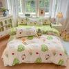Floral Printed Duvet Cover 1Piece- 100% Cotton Luxury Bedding, Pre-Washed for Softness, for Bedroom Decor - Zipper Closure