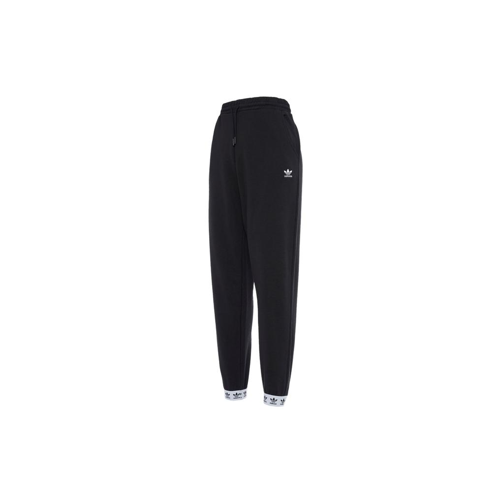 adidas Originals Tape Jogger Solid Color Fleece Logo Micro Marked Cuffed Warm Casual Sports Pants Winter Knitted Sports Pants Women Joggers HB6029