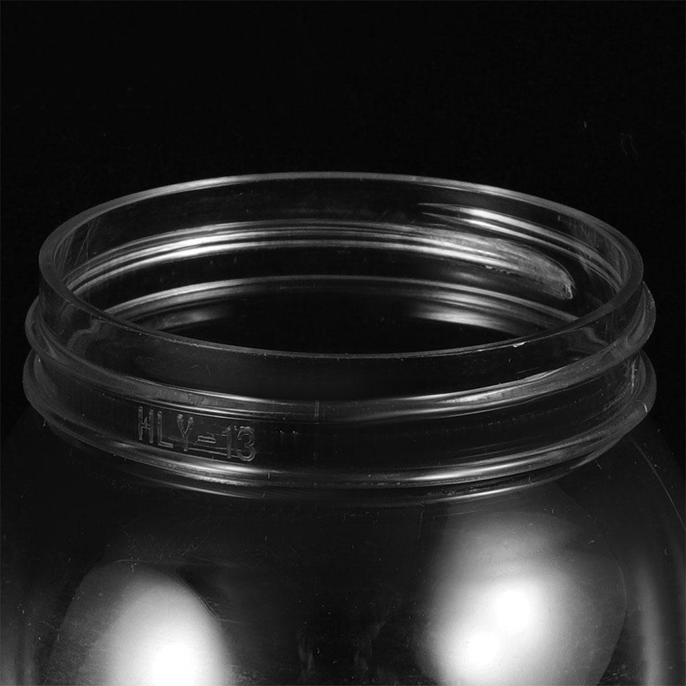 12 Stück DIY durchsichtige Kunststoff-Schneekugeln Schraubverschlüsse Füllbare Wasserkugeln Perfekte Winterurlaubsdekoration Bastelset für Kinder Erwachsene