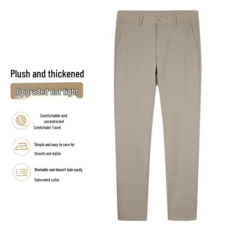 

Talent Men s Fleece-Lined Straight-Leg Casual Pants 34 /88cm