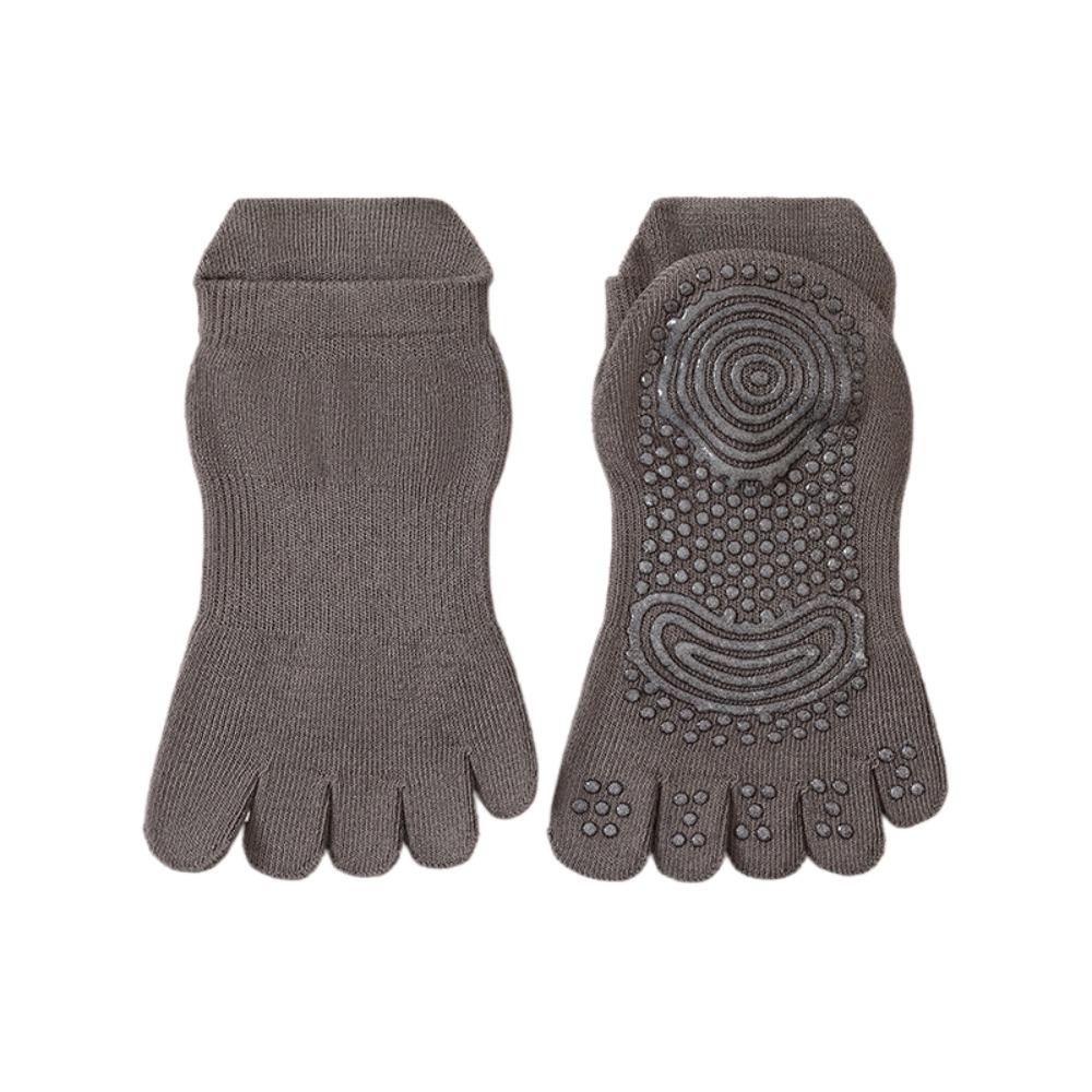 Baumwolle Damen Sports Yoga Socken Anti-Rutsch Boden Zehensocken Fünf-Zehen-Socken Ballett