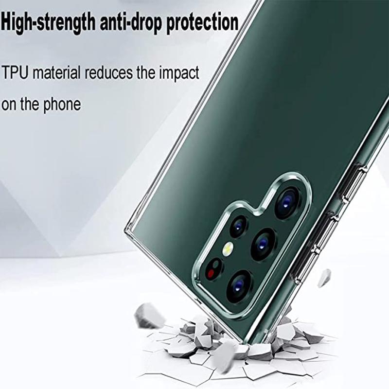 Simple Clear Silicone Phone Case for Samsung Galaxy S22 S21 S20 A23 A13 A33 A03 A12 A22 A32 Honor 50 Redmi Note 11 10 9T iPhone 13 12 11 Soft Cover