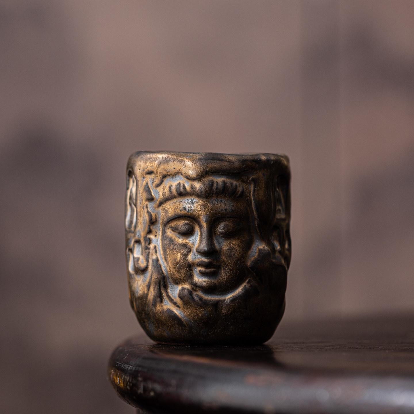 

Gilted Rust Glaze Rock Clay Ceramics Master Cup Household Tea Cup Handmade Tea Bowl Smelling Cup Teaset 200ml